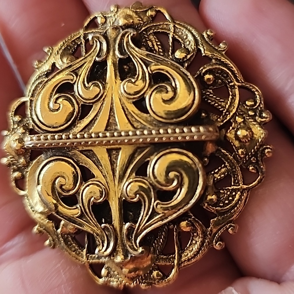 Vintage Freirich Gold Brooch